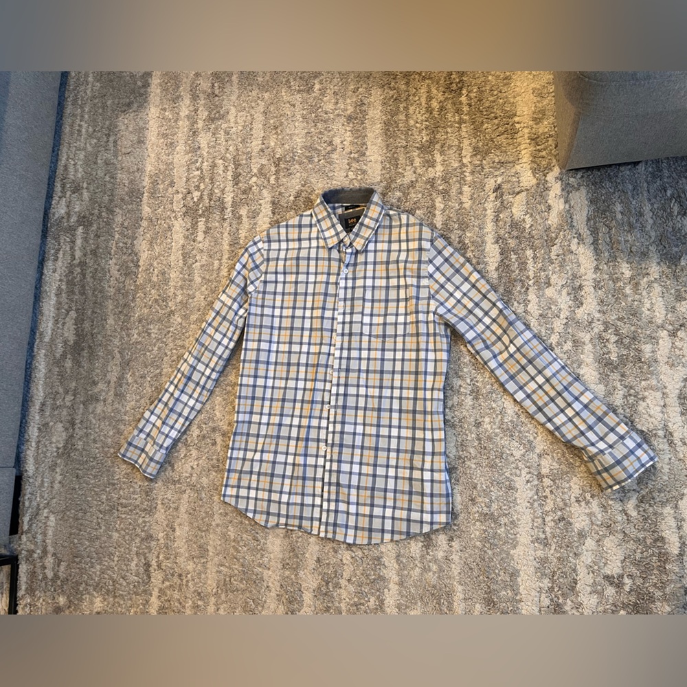 Lee Blue and Yellow Checkered Shirt